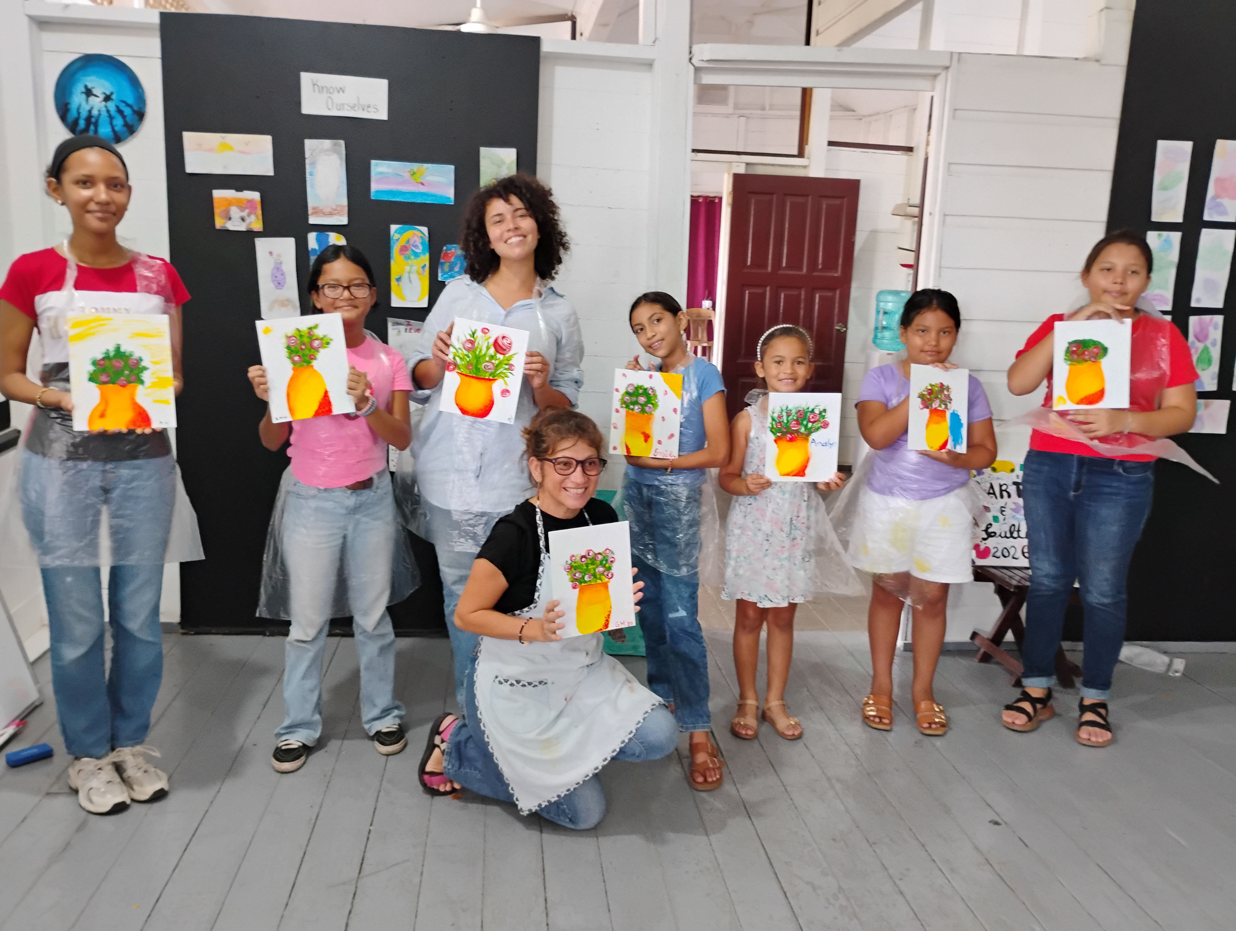 Gianni Martinez with SISE HOC Art Camp 