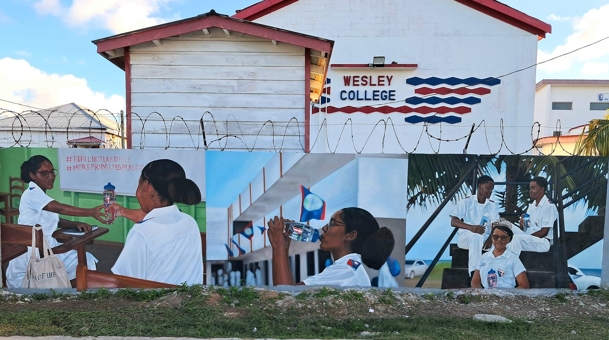 Wesley College mural 2024